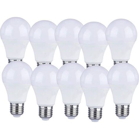 10er-Pack E27 9W A60 LED-Lampen – Warmweißes Licht 4200K – 806 Lumen (1/4)