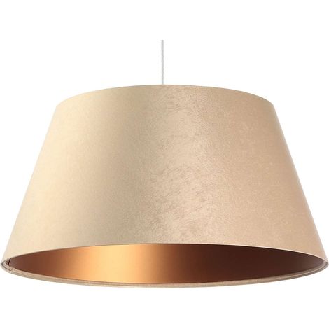 Suspension big bell - Beige et intérieur cuivré (1/5)