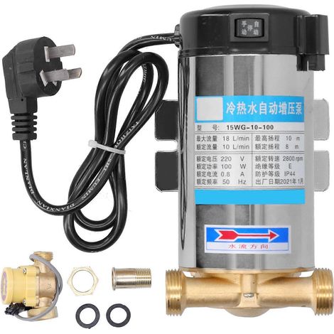Pompe de surpression domestique G1in, silencieuse 100 W, interrupteur automatique 15WG-10-100 (1/5)
