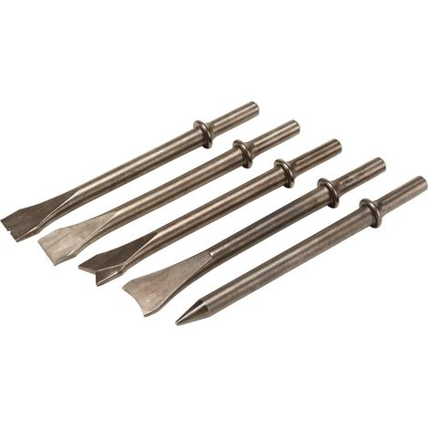 01090 Lot de 4 burins pneumatiques pour marteau à air (1/2)