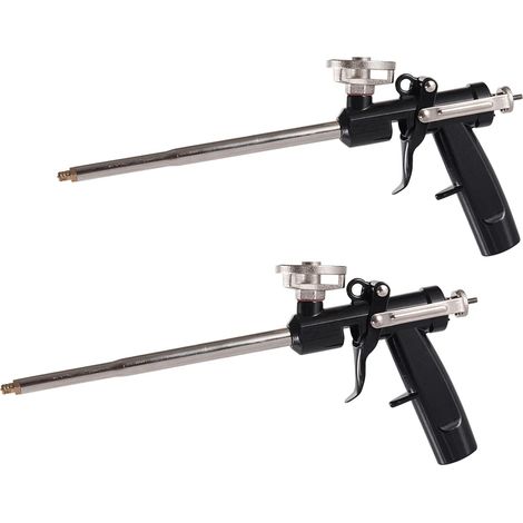 Ensemble de pistolet à mousse polyuréthane professionnel en 2 pièces, pistolet à cartouche, adapté au jointoiement, au remplissage et à l'étanchéité. (1/5)