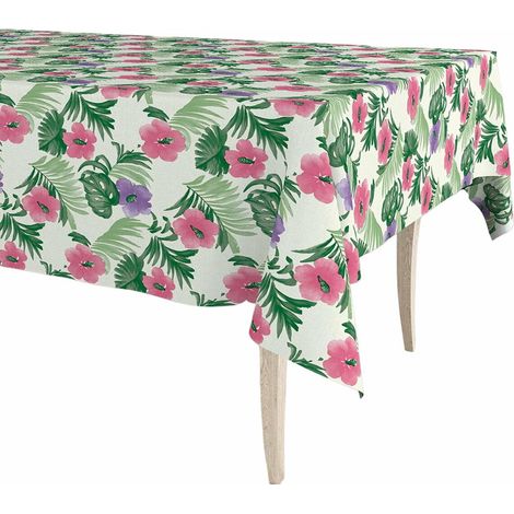 Tovaglia con fiori primaverili rotolo di tela cerata 140 cm x 25 m Exma (1/2)