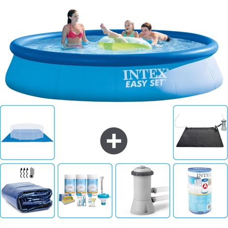 Intex Piscine Easy Set Ronde - 396x84 cm - 7-pièces S40720 (1/5)