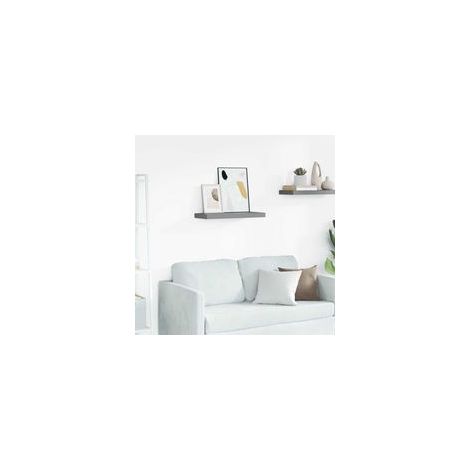 Mensola sospesa grigia 60 x 23,5 x 3,8 cm in MDF - Crezuo