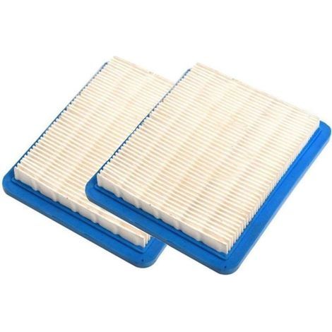 Filtre Air pour Tondeuse Poussée Remplacement Gamme Accessoires Filtre Papier Ensemble Non Authentique Briggs Stratton Quantum Bleu Filtre Air Tracteur pour Tondeuses à Gazon et Tracteurs (2 Piè (1/5)