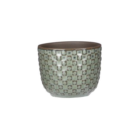 Mica Übertopf Keramik grün Ø 7,5 x 6,5 cm Daan (1/3)