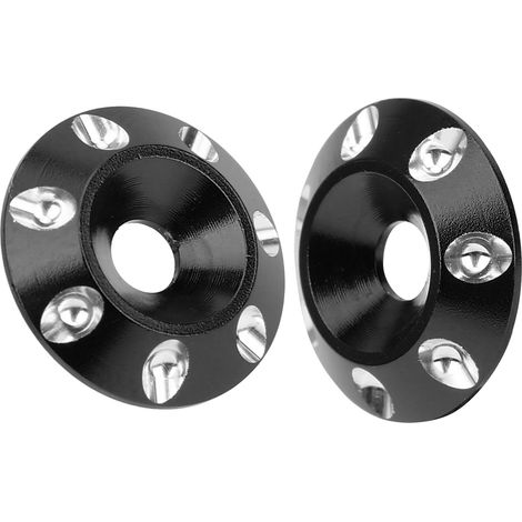 2 pièces Joint Aileron Arrière Renforcé, Protection Universelle pour 1/10 Voiture de Course Tout-Terrain (Noir) (1/5)