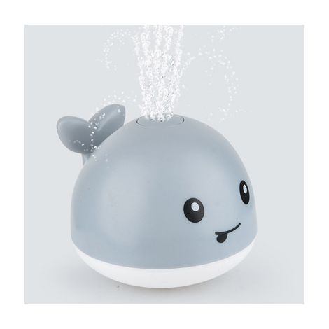 Jouets de fête prénatale et de piscine, garçons et filles Jouets de fête prénatale Jet Whale avec LED (Gris) 1pc
