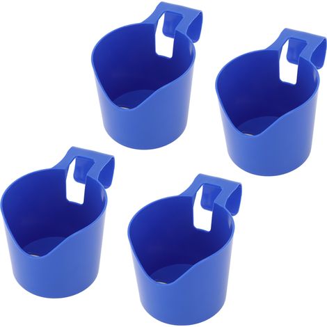 Lot de 4 porte-gobelets pour piscine hors sol, anti-déversement, avec poignée robuste. (1/5)