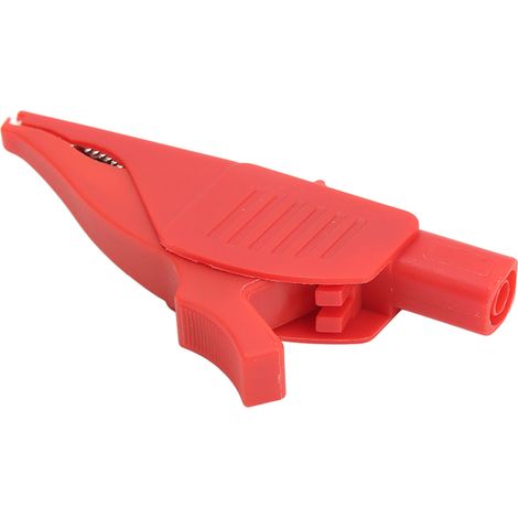 Pince électrique isolée en laiton et gainée PA, queue de 4 mm/0,2 pouce, type de sécurité, adaptée aux pinces de test électriques 32 A/1000 V pour batteries automobiles. (1/5)