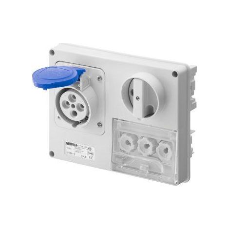 SOC.PR.VE.H.S.F.3P+T 32A 230V 9H CBF GEWISS GW66138