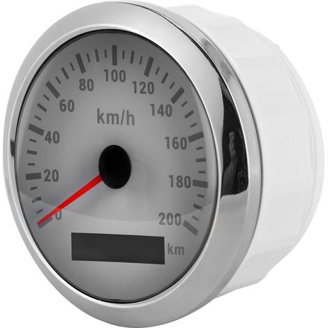 Compteur de Vitesse GPS, Compteur de Vitesse de Bateau ABS 316 en Acier Inoxydable Verre trempé GPS Compteur de Vitesse Moto 85 Mm étanche pour Bateau Voiture Yacht Moto (Cadran (1/5)