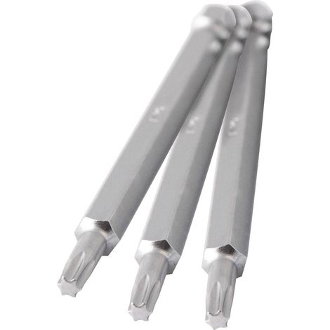 3pcs embouts tournevis à soute T20 L.89mm CrV 1/4" (6,35 mm) - OS 1015 - CLAS Equipements
