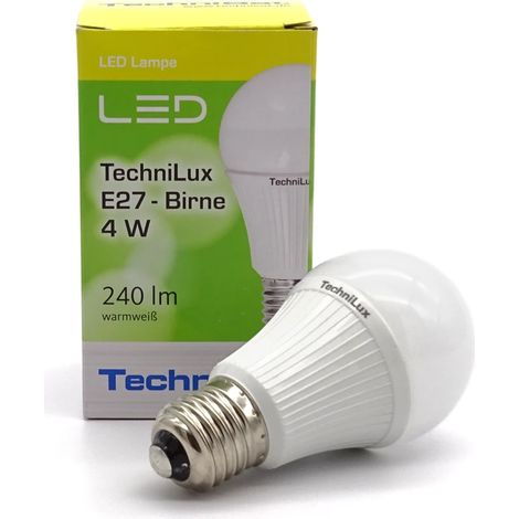 Technilux E27 Birnenlampe 4W milchig 0271/7904 02