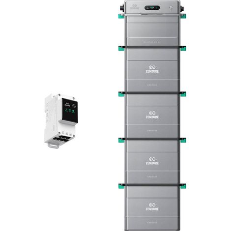 Zendure SolarFlow 1600 AC+ – Balkonkraftwerk mit Speicher, 1600W AC bidirektional, 1,92 kWh Akku, erweiterbar bis 11,52 kWh, Plug & Play, IP65, mit 4xAB2000X, mit intelligentem Zähler 3CT