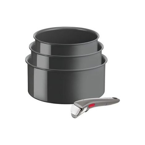 Tefal Ingenio Renew Set de casseroles gris aluminium recyclé (1/3)