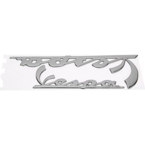 Autocollant Emblème Vespa 3D pour GTS 300, Primavera, Sprint, LX 125/150 - Design Argenté Brillant (1/5)