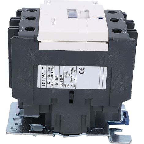 Contacteur LC1D80 Triphasé 220V 80A Bobine AC 50/60Hz 3 Pôles (1/5)