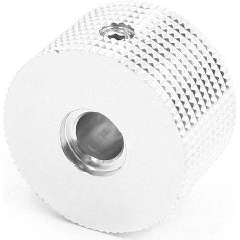 Bouton de potentiomètre Rutschfester Drehregler en aluminium, 25mm x 15mm, 0.25 'Dia (495c7c109e0d16