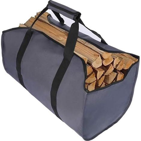 Sac de transport de bûches et sac fourre-tout - Extra large et durable - Idéal pour les cheminées - Poêles à bois - Bois de chauffage - bûches - Camping - Plages (1/5)