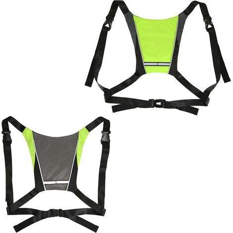 DigitalLAB-Gilet réfléchissant USB avec flash LED, lumière et télécommande, adapté au cyclisme, à la course à pied et au jogging. (1/5)