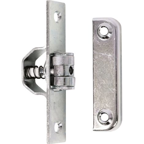 GAH Alberts Rollschnäpper Platte 18x90mm Loch-D. 6/4,8mm STA verz. m. Schließbl. - 411695 (1/5)