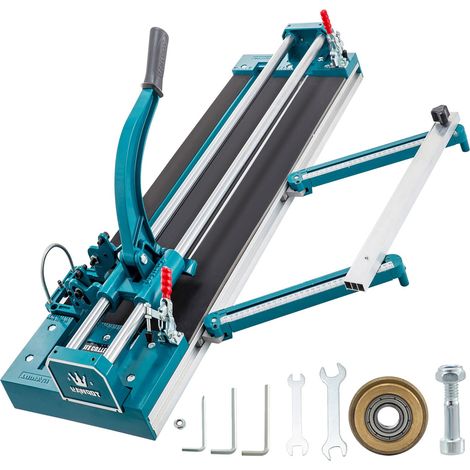 Coupe-carreaux manuel double rail 1200mm, capacité 3/5 pouces, avec guidage laser précis pour coupes exactes. (1/5)