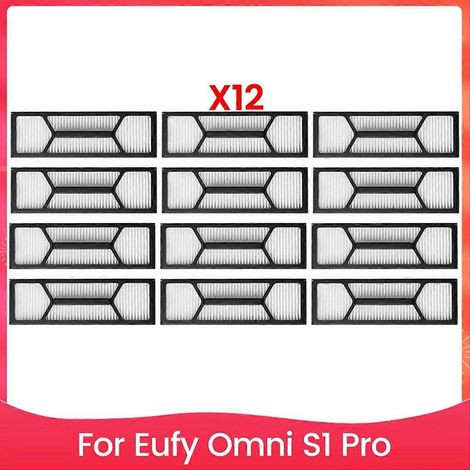 Set mit 12 Filtern für den Eufy Omni S1 Pro Staubsauger - Ersatzteile