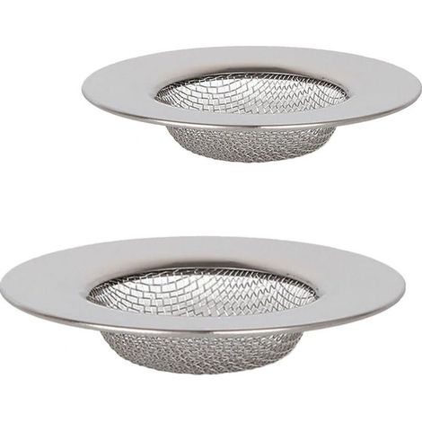 Passoire en acier inoxydable, mini-passoire d'évier, filtre de vidange en acier inoxydable, grille de filtration, filtre pour douche, baignoire ou évier de cuisine (1/5)