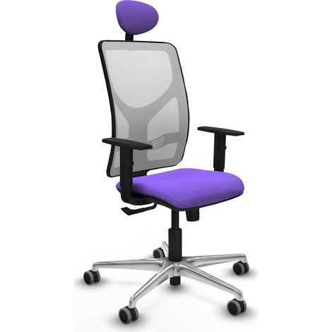 Silla de oficina piqueras y crespo Motilla blanco mesh lila (1/2)