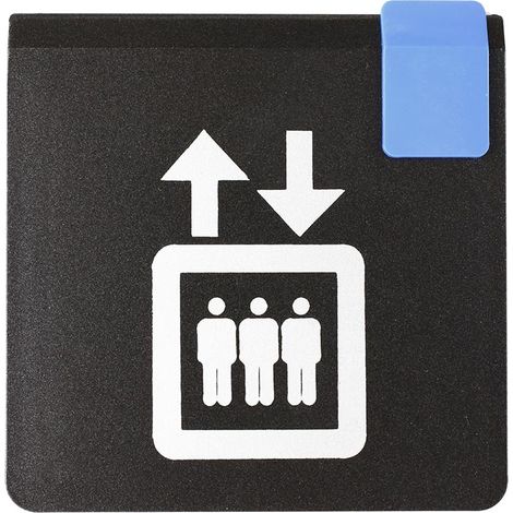 Plaque de porte Ascenseur - Europe design 95x95mm - 4270012
