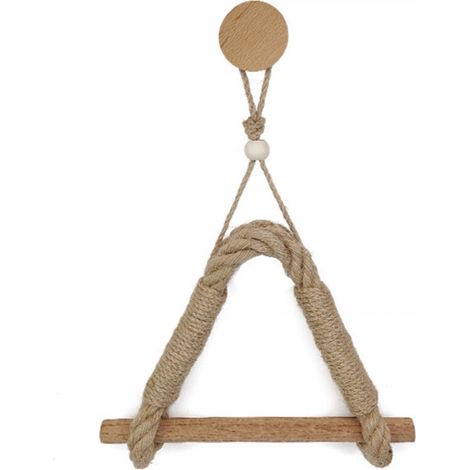 Porte-Papier Toilette Vintage en Corde de Chanvre pour Salle de Bain (1/5)