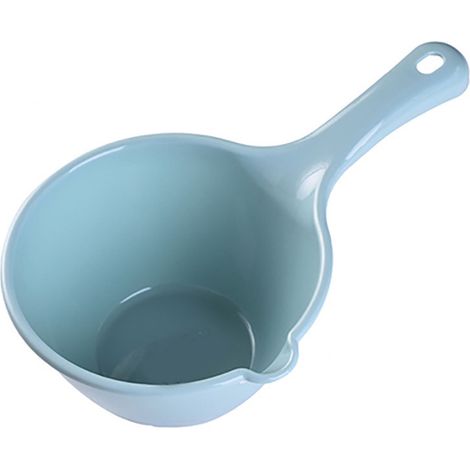 Louche à eau en plastique, cuillère de bain, tasse de salle de bain, essentielle pour la maison, pour arroser les fleurs, bain, petit bleu (1/5)