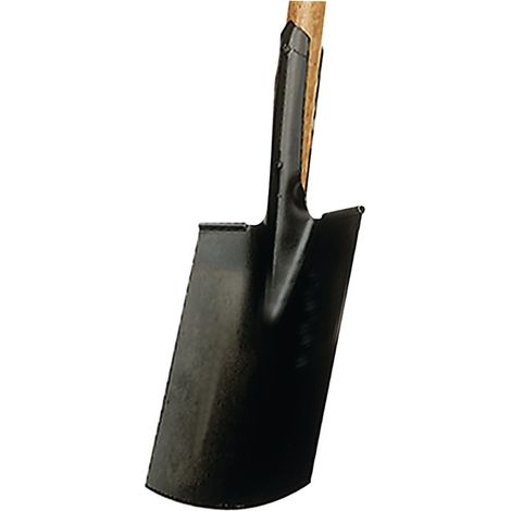 KRUMPHOLZ Bauspaten 285 x 185 / 180 mm Größe 2 mit Trittschutz und T-Stiel - 5803