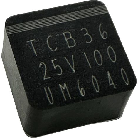 TRU COMPONENTS Condensateur électrolytique CMS 0604 100 µF 25 V 20 % (L x l x H) 6.5 x 6.5 x 4.0 mm