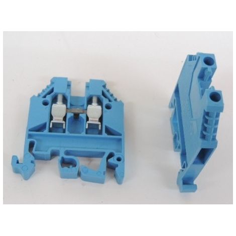 Bloc de jonction neutre pour fil souple 4mm² bleu cage à vis 800V 32A HAGER KXA04NH (1/5)