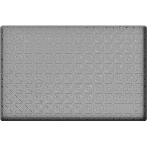 Tapis de protection sous évier de cuisine - En silicone imperméable - Antidérapant Gris 71 x 56 x 2 cm (1/5)