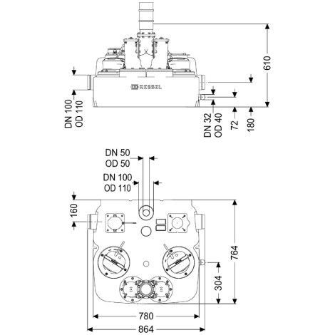 KESSEL 28747 Station de relevage Aqualift L