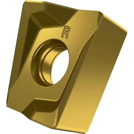Fräswendeschneidplatte ISO LNMU 160716SR-R:M8340 D.5,7mm PVD beschichtet Gold (1/2)