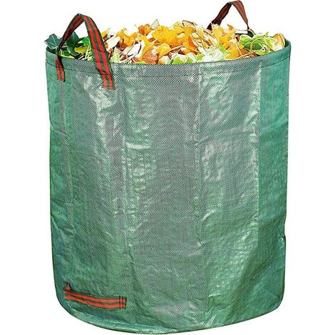 Poubelle Portable Poubelle Pliante Pop-up Jardin Feuille Poubelle Poubelle Sac De Rangement Fleurs Et Herbe Collecte Poubelle Jardin Camping Sac Poubelle 2 Pièces Vert (1/5)