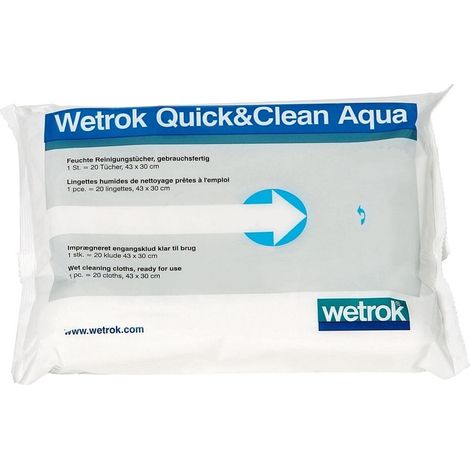 Wetrok Quick & Clean Aqua Oberflächentücher Einwegtücher 20 Stk 82476