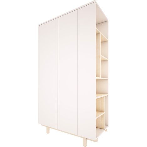 Armadio 2 ante Romy bianco 190cm (1/5)