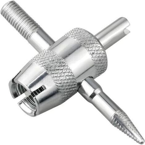 FENOPLASTICA Reifenventil-Reparaturwerkzeug, Reifenventil-Entferner, Ventileinsatz-Entferner, 4-in-1-Werkzeug zum Entfernen von Reifenventilschäften, Multifunktionswerkzeug für die Reparatur von Autor (1/5)