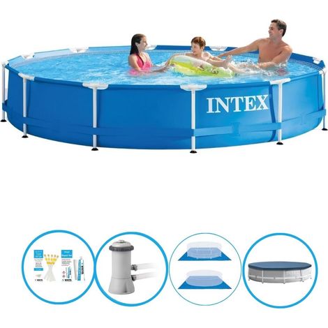 Intex Piscine Tubulaire Ronde - 366x76 cm - 6-pièces S22467 (1/5)