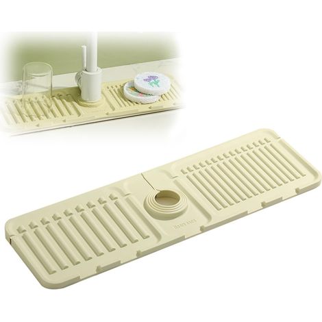Tappetino per rubinetto da cucina, tappetino per asciugatura rubinetto, tappetino per rubinetto in silicone, tappetino per rubinetto, tappetino di drenaggio dietro il rubinetto, tappetino per asciugat (1/5)