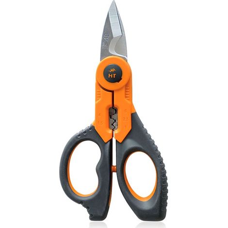 Tijera profesional F40 para electricistas con función crimpadora
