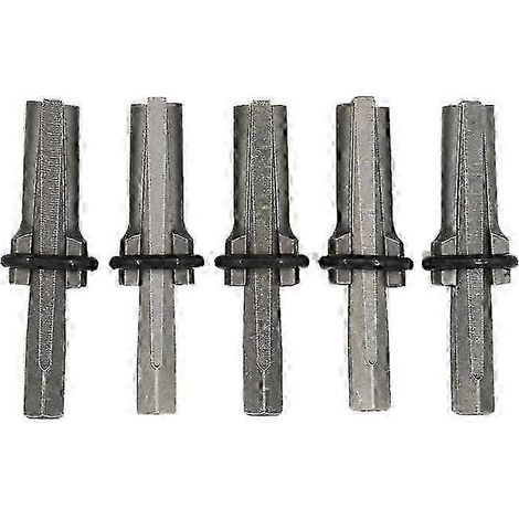 Lot de 5 outils manuels de fendage de pierres, coins de 16 mm, fendeur de pierres manuel robuste pour la sculpture, le pavage et la démolition (1/5)