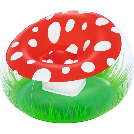 Fauteuil Gonflable Pour Enfants Mighty Champignons Design Champignon Avec Herbe 112x112x665cm 75123 (1/5)