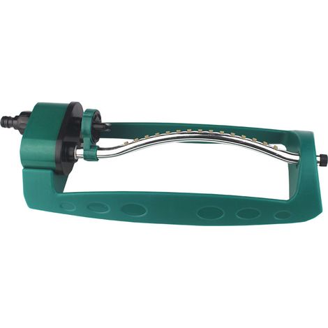 (Plastic sprinkler 15 holes including one 9x15x43cm) Sprinkler Automatic Oscillating Garden Sprinkler (1/2)