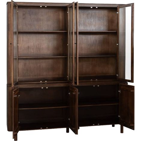 Vaisselier en bois de manguier 210cm Maora (1/5)